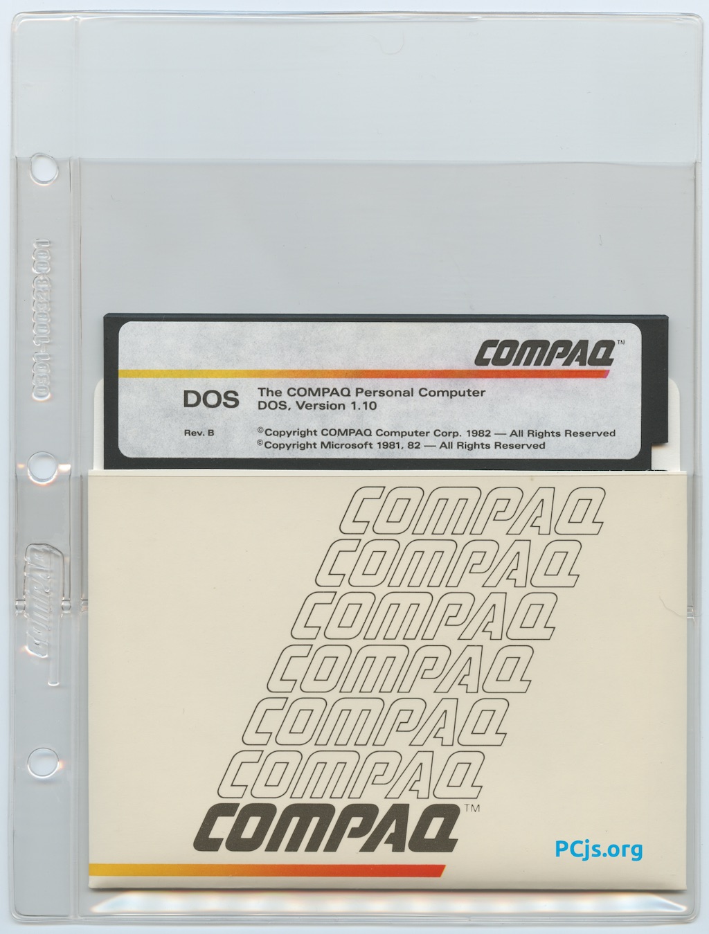 COMPAQ MS-DOS 1.10 Rev B