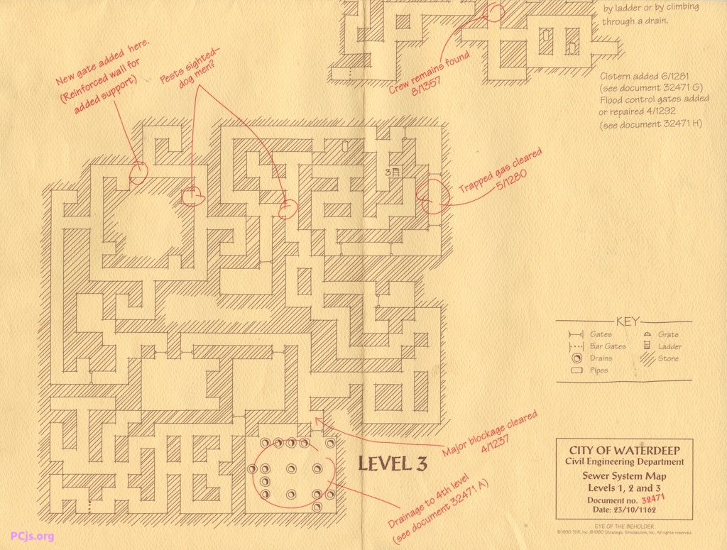 Eye of the Beholder (1991) Map 2