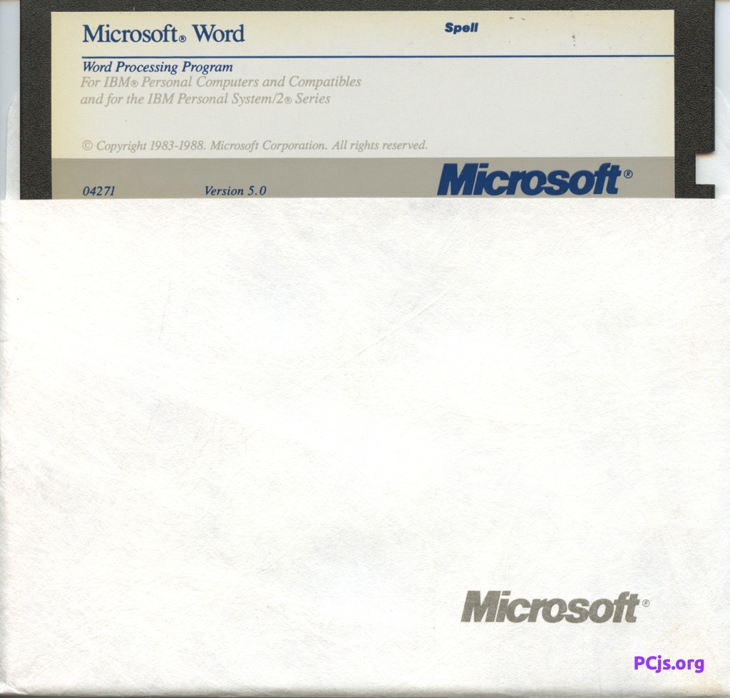 MS Word 5.00 (Spell)