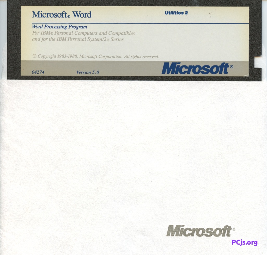 MS Word 5.00 (Utilities 2)