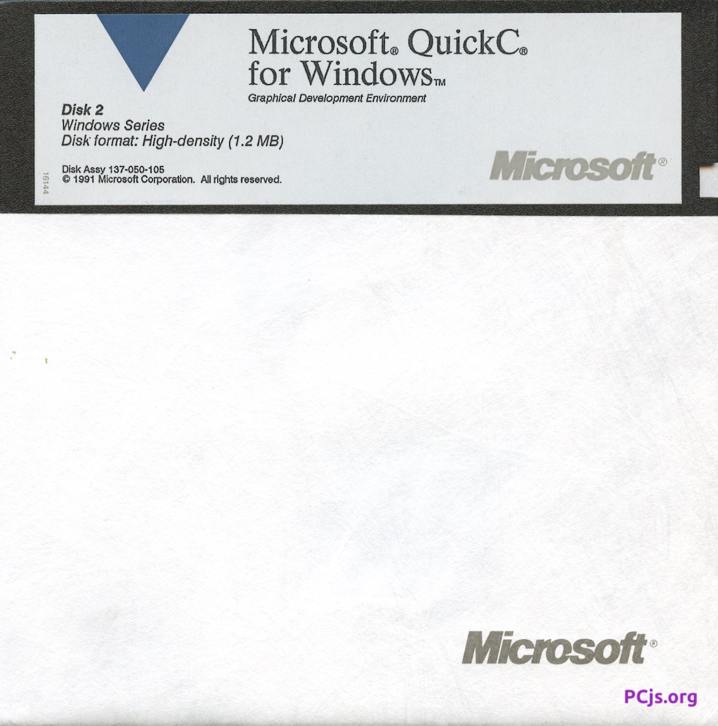 MS QuickC for Windows (2 of 5)