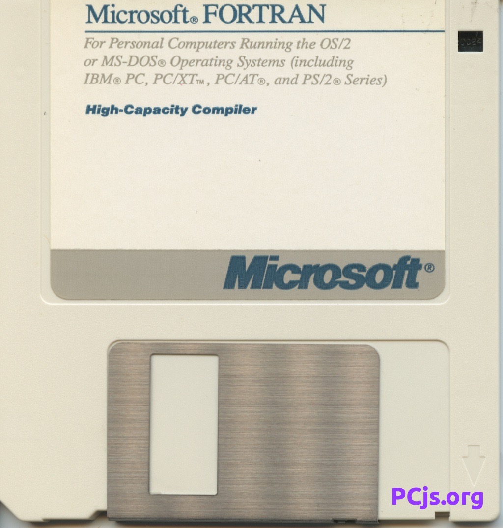 MS FORTRAN Compiler 5.00 (Disk 8)