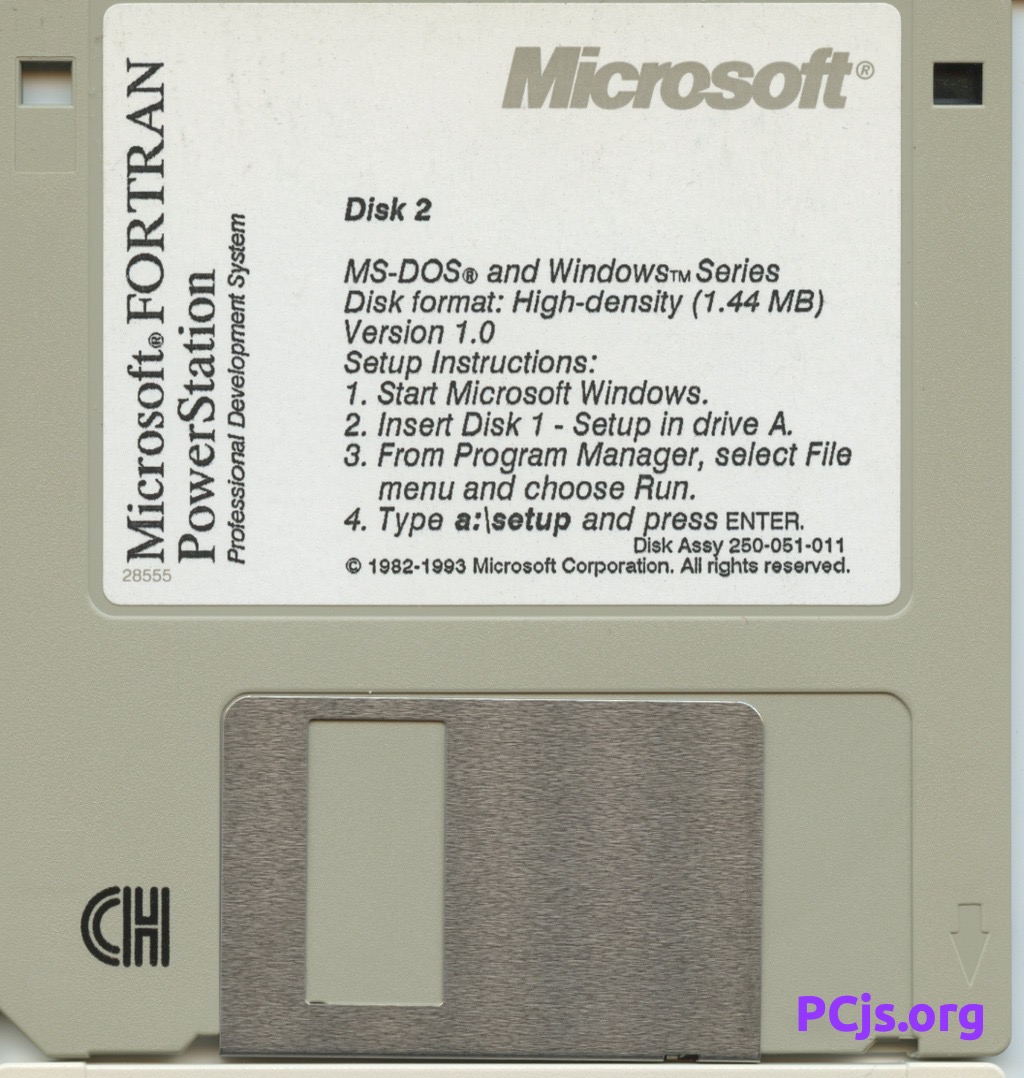 MS FORTRAN PowerStation 1.00 (Disk 2)